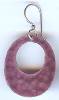 Brinton Large Orchid Oval Earrings