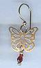 Brinton Brass Butterfly Earrings