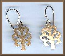 Brinton Brass Tree Earrings