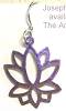 Brinton Large Purple Lotus Earrings