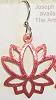Brinton Large Pink Lotus Earrings