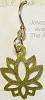 Brinton Small Green Lotus Earrings
