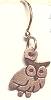 Brinton Tiny Silver Owl Earrings