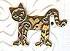 Brinton Brass Kitty Kat Stud Earrings