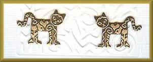 Brinton Silver Kitty Kat Stud Earrings