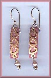 Brinton Rose under Hearts Earrings