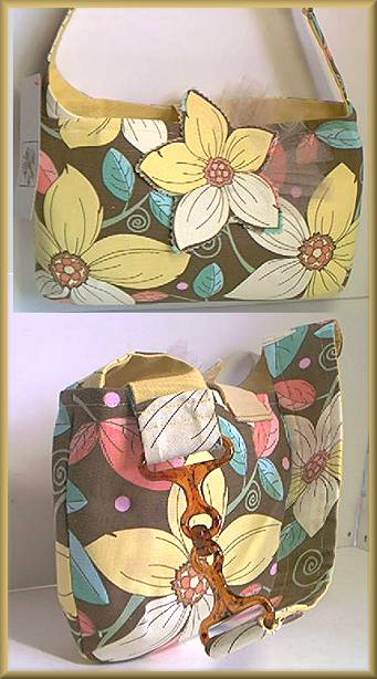 B. Verde Coffee/Yellow Small Tote Bag