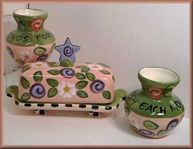 Csara Karma Pink Butter Server