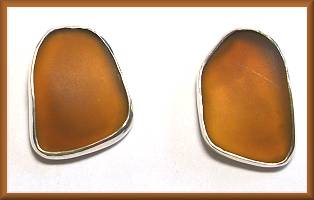 Charles Albert Beach Glass Earrings