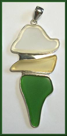 Charles Albert Beach Glass Pendant