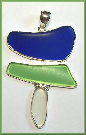 Charles Albert Beach Glass Pendant