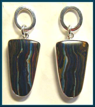 Charles Albert Rainbow Calcilica Earrings