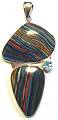 Charles Albert Rainbow Calcilica Pendant
