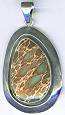 Charles Albert Impressionist Stone Pendant