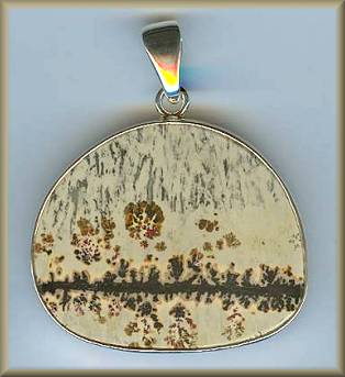 Charles Albert Scenic Jasper Pendant
