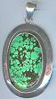 Charles Albert Turquoise Matrix Pendant
