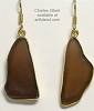 Charles Albert Alchemia Brown Recycled Glass Earrings