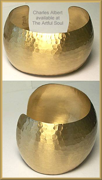 Charles Albert Alchemia Hammered Bubble Cuff