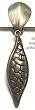 Sue Cox Silver Blade CLIP Earrings
