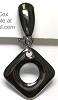 Sue Cox Gunmetal Doorknocker CLIP Earrings