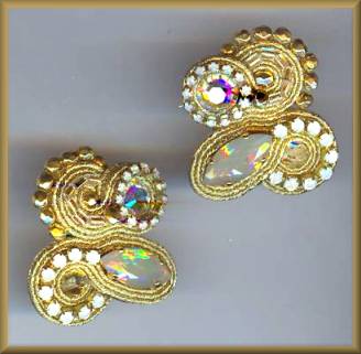 Csengeri Golden Lake CLIP Earrings