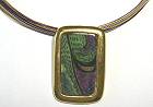 Diane Eldreth Chute Green/Purple Pendant