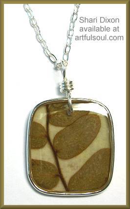 Shari Dixon Wild Brown Leaf Necklace