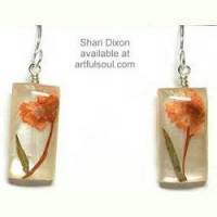 Shari Dixon Orange Achillea Earrings