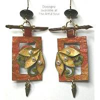 Doezignz Autumn Framed Leaves Earrings