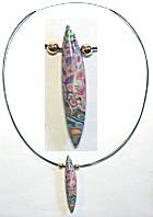 Judy Dunn Shibori Pastel Multi Necklace