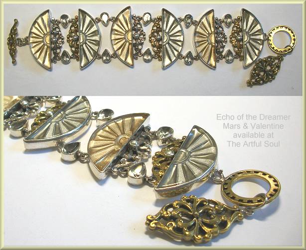 Mars & Valentine Fans of Glass Bracelet
