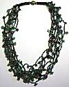 Enchanted Purple/Green Beaded Necklace