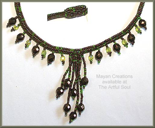 Mayan Olive Necklace