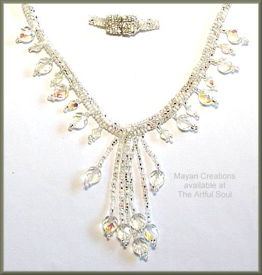 Mayan White Necklace