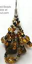 Enchanted Brown Cluster Earrings
