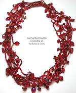 Enchanted Red Multi-Strand Necklace