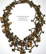 Enchanted Brown Multi-Strand Necklace