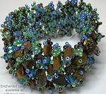 Enchanted Periwinkle/Brown Flat Bracelet