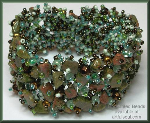 Enchanted Seafoam/Brown Flat Bracelet