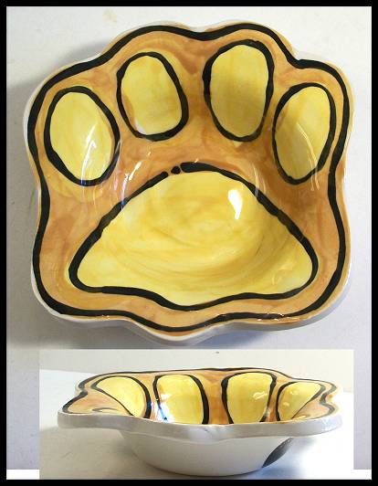 Nicole Engblom Paw Print Bowl