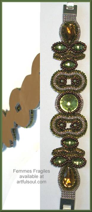 Femmes Fragiles Olive/Brown Bracelet