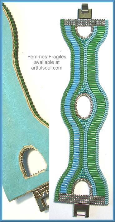 Femmes Fragiles Turquoise/Green In-And-Out Bracelet