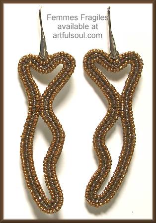 Femmes Fragiles Organic Bronze Earrings