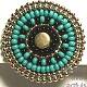 Femmes Fragiles Turquoise/Black CLIP Earrings