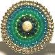 Femmes Fragiles Turquoise/Green CLIP Earrings