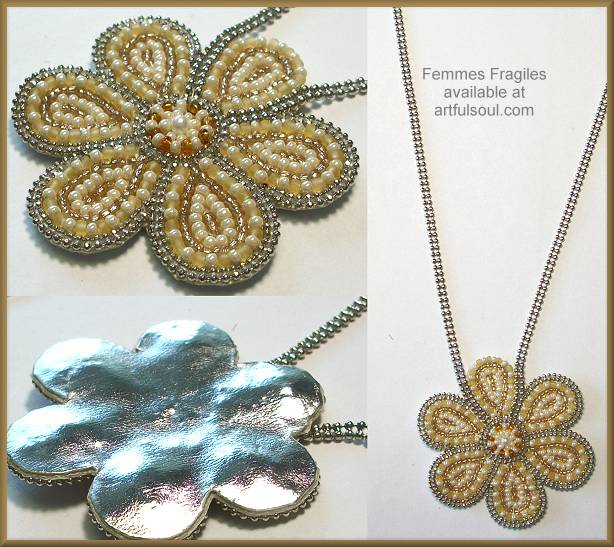 Femmes Fragiles Cream Pendant