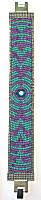 Femmes Fragiles Turquoise/Orchid Patterns Bracelet
