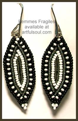 Femmes Fragiles Black&White Earrings
