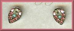Firefly Mosaic Post Earrings - Rose