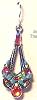 Firefly Parisian Bright Multi Earrings